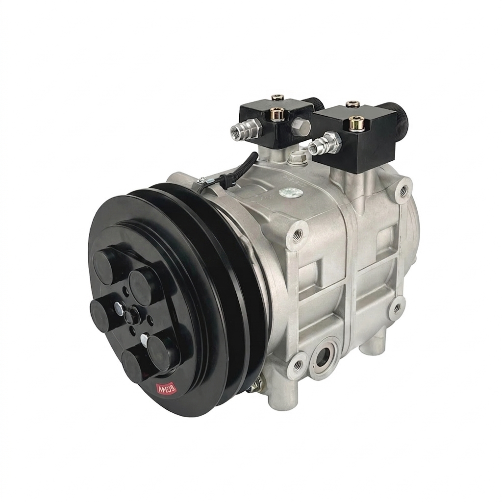 Компрессор кондиционера RC-U08695 (аналог Valeo TM-48, 24V, шкив B2)