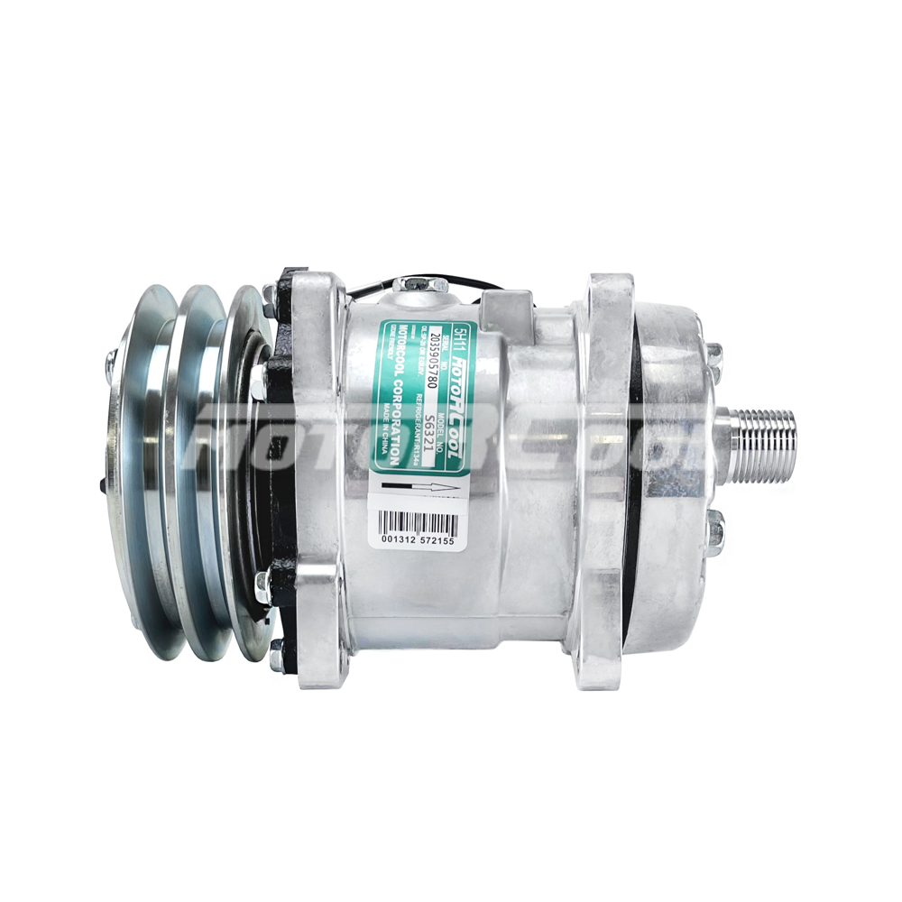 Компрессор кондиционера RC-U0820 (аналог Sanden 5H11, 12V, шкив A2)