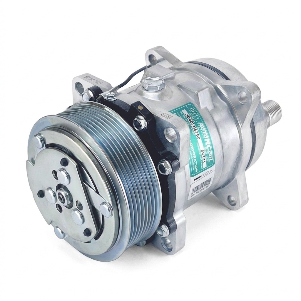 Компрессор кондиционера RC-U0821 (аналог Sanden 5H11, 24V, шкив PV8)