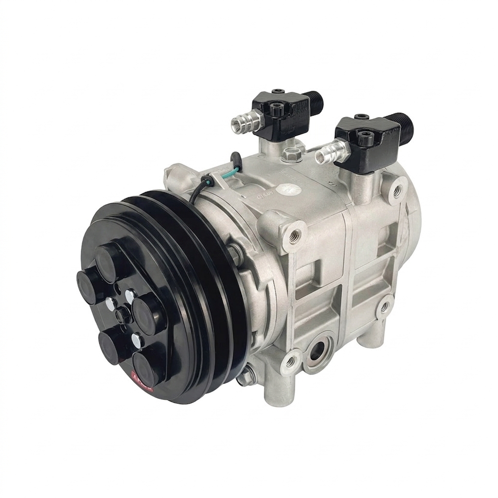 Компрессор кондиционера RC-U08696 (аналог Valeo TM-32, 24V, шкив A2)