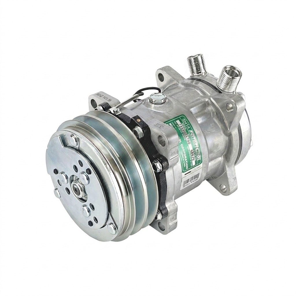 Компрессор кондиционера RC-U0807 (аналог Sanden 5H14, 12V, шкив A2)