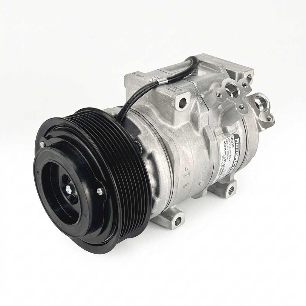 Компрессор кондиционера RC-U08734 (аналог Denso 10SRE18C, 12V, шкив PV8)