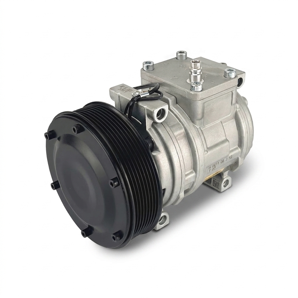 Компрессор кондиционера RC-U0852 (аналог Denso 10PA15C, 12V, шкив 8PK)