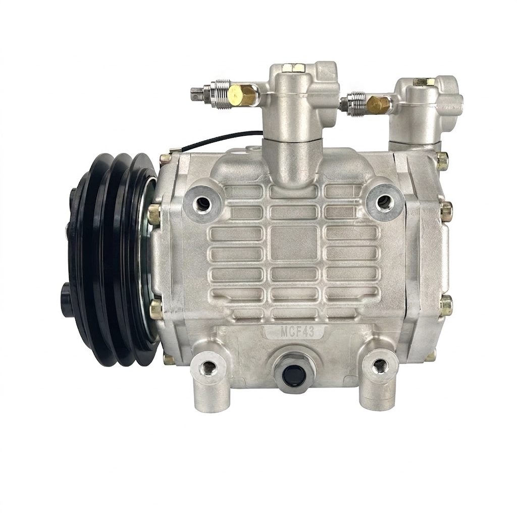 Компрессор рефрижератора RC-U08689 (Motorcool MCF 48, шкив B2, 24V, R404a)