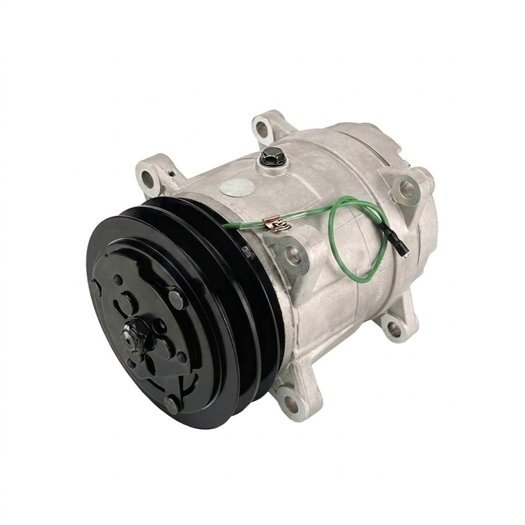 Компрессор кондиционера RC-U08590 для двигателей Cummins (шкив 2A Ø132 мм, 24V, R134a)