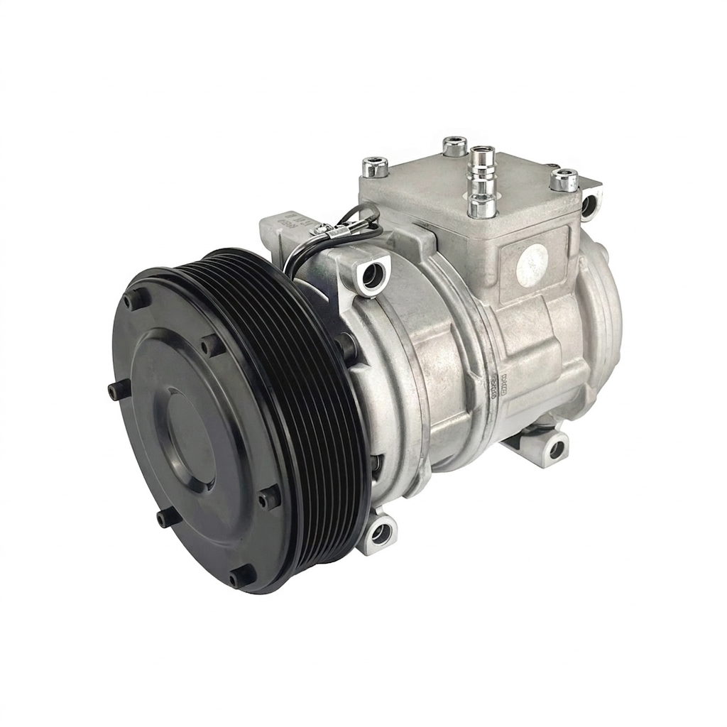 Компрессор кондиционера RC-U0847 (аналог Denso 10PA17C, 12V, шкив 8PK)
