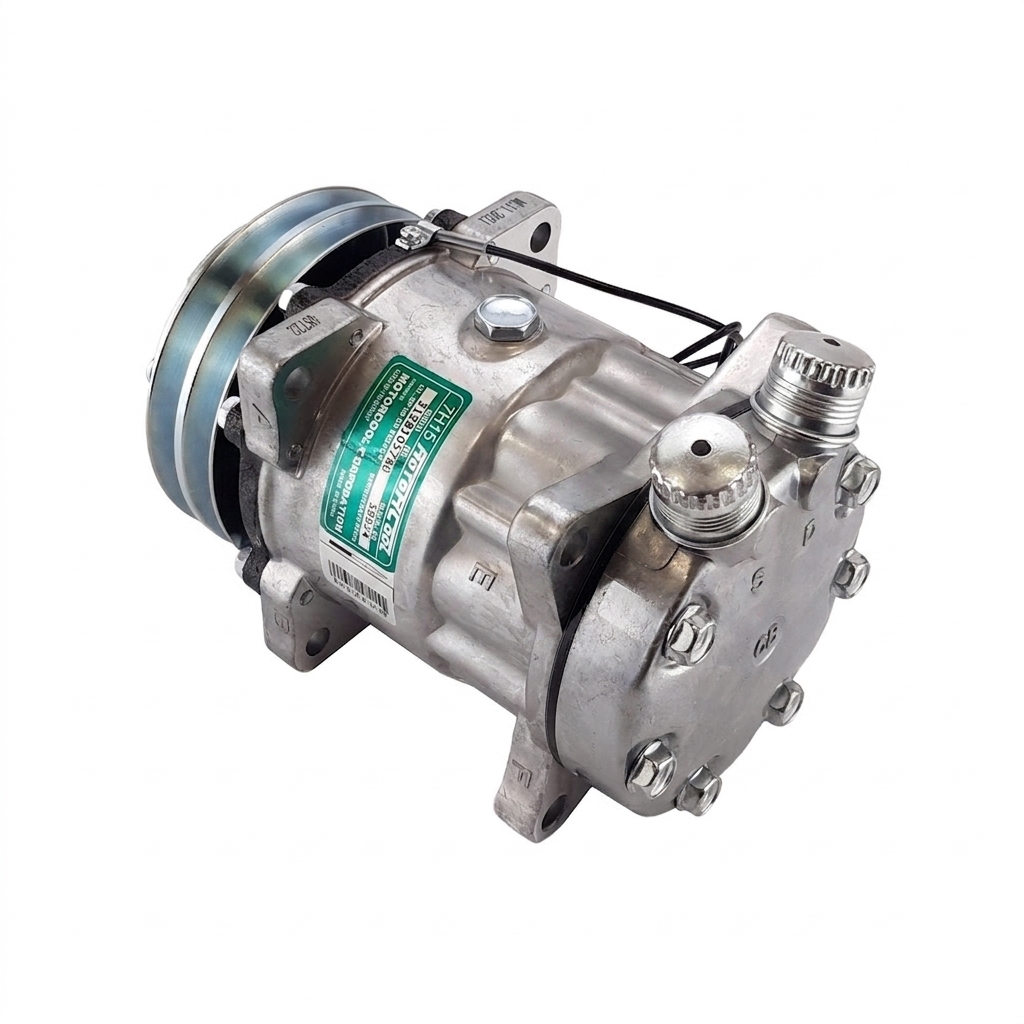 Компрессор кондиционера RC-U0811К1 (аналог Sanden 7H15, 12V, шкив A2)