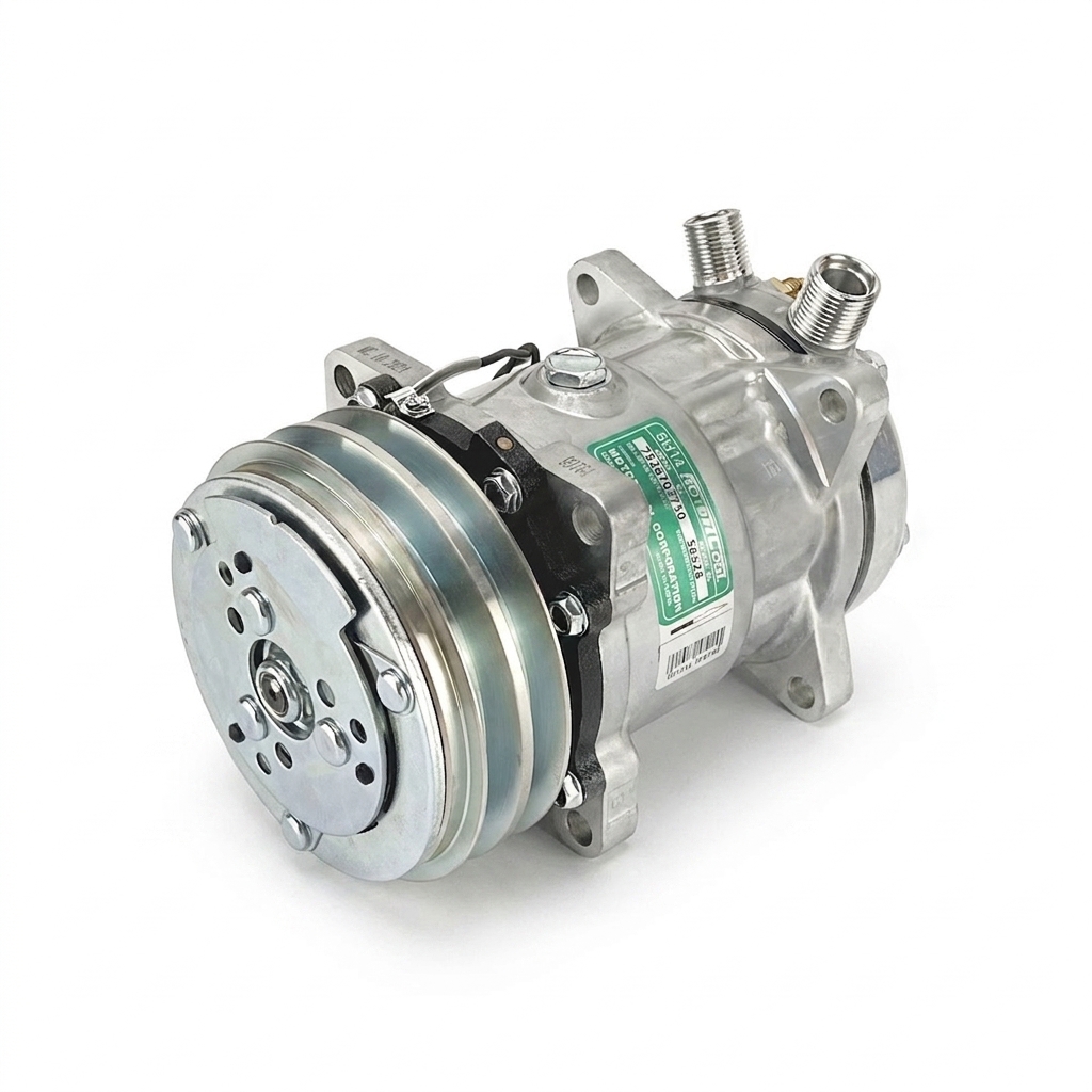 Компрессор кондиционера RC-U08072 (аналог Sanden 5H14, 12V, шкив A2)