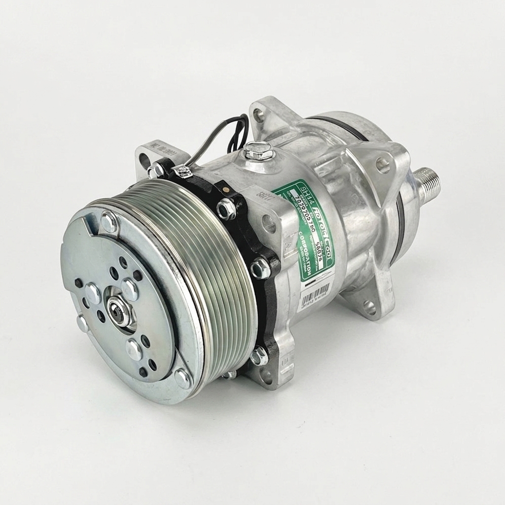 Компрессор кондиционера RC-U0824 (аналог Sanden 5H14, 24V, шкив PV8)