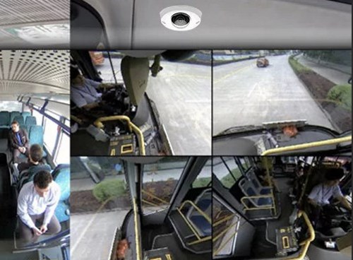 вид с камер в автобусе